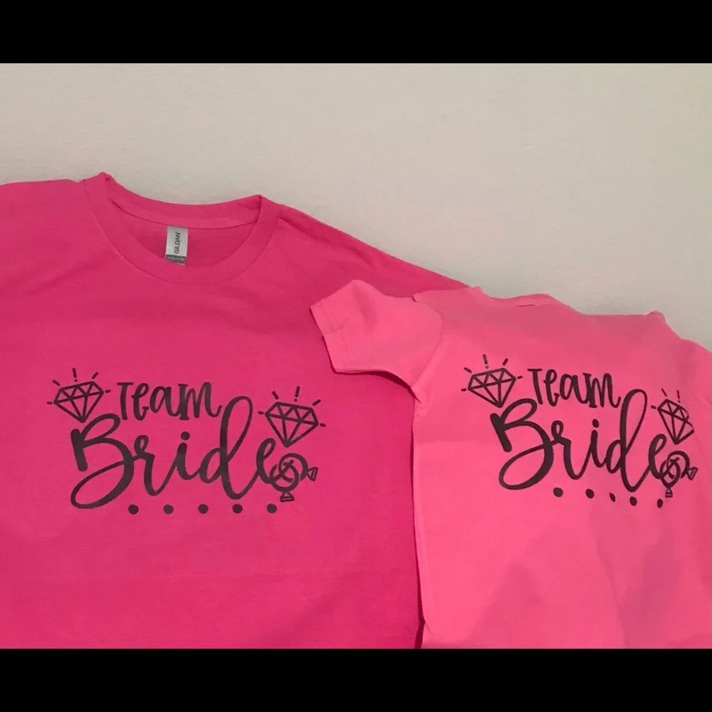 Wedding Team Bride Heat Transfers